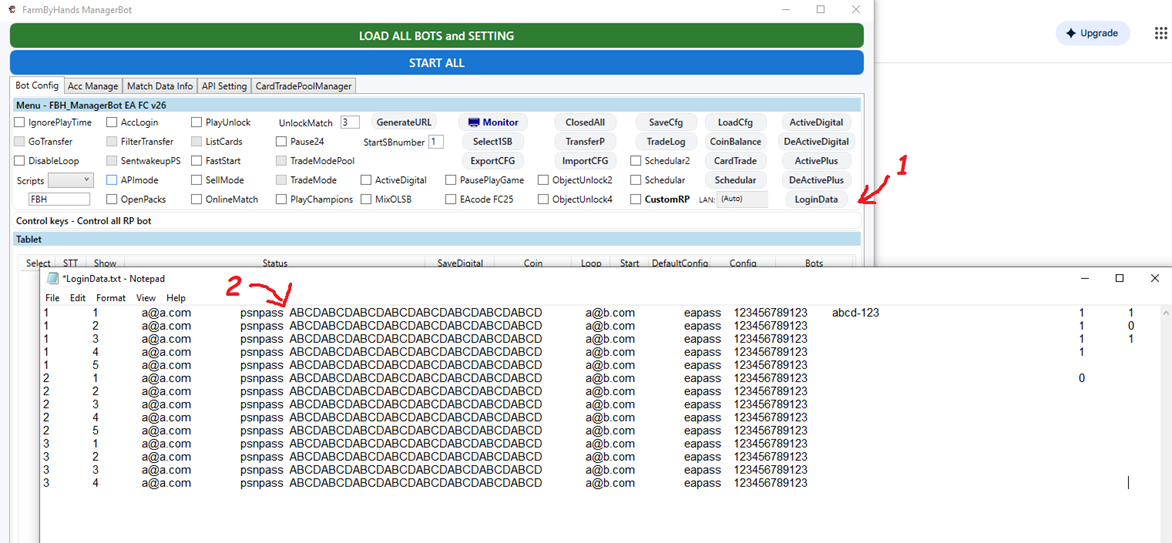 ManagerBot Acc Manage Columns Overview